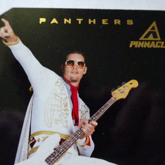 Kerry Collins 1997 Pinnacle Football Trading Card #11 with Collins as Elvis - Picture 6 of 9